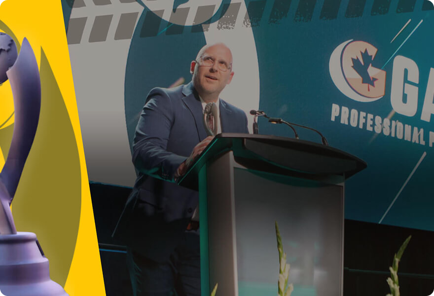 Bruce Gourley Accepts Award